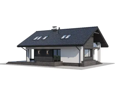 Privat house v3 3D model