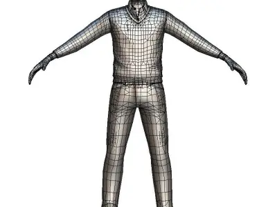 Cartoon Low Poly Style Avatar 001 3D Model Low-poly 3D model