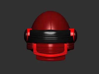 helmet high poly sculpt 3d printable ver 7 3D model 3D model 61