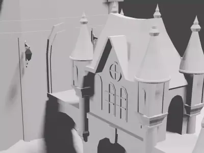 Medieval Castle 3D model 21
