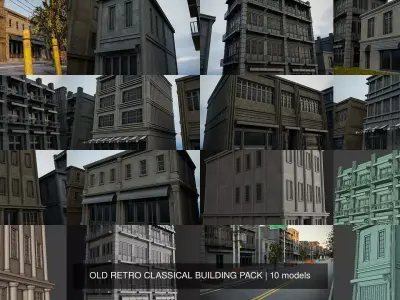 OLD RETRO CLASSICAL BUILDING PACK