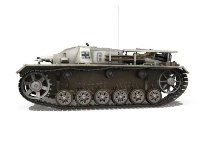 StuG III - Ausf D - StuG Abt 197 3D model