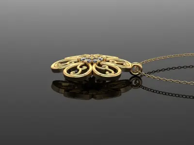 Pendant P098 3D Print Model 3D print model