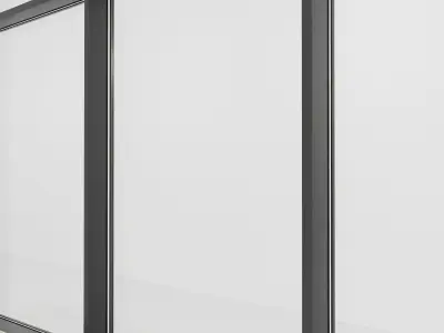 Panoramic glazing Stained glass 40 Low-poly 3D model