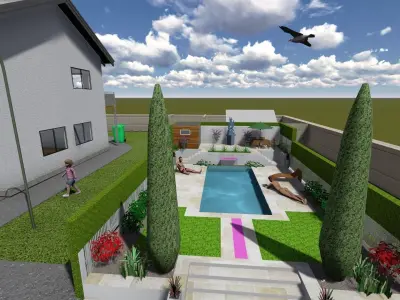 Simple house Free 3D model