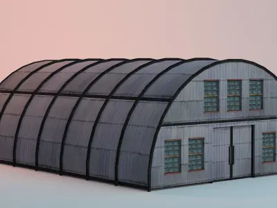 Industrial Stockroom - Warehouse - Storage Low-poly 3D model