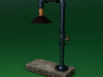 Pipe head light 3D model