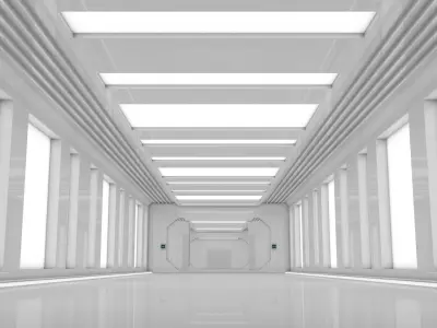 Sci Fi Corridor 3D model