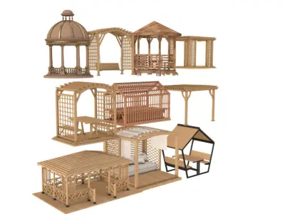 pergola collection 3D model