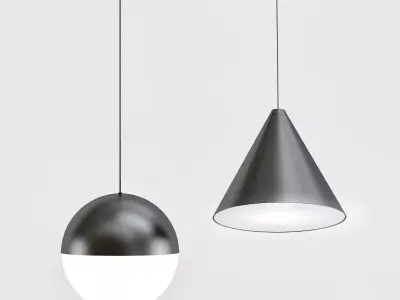 string hanging light pendant 3D model