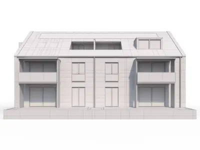 Modern appartment house 3D model