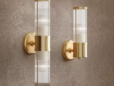 Double and single wall lamps 3D model