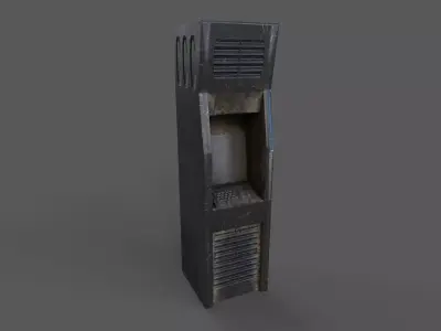 Terminal Low-poly 3D model purchase