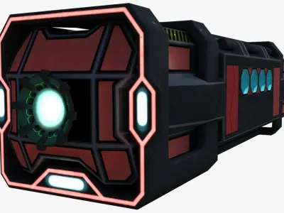 Space shuttle Low-poly 3D model