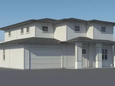 Family House 007 3D model