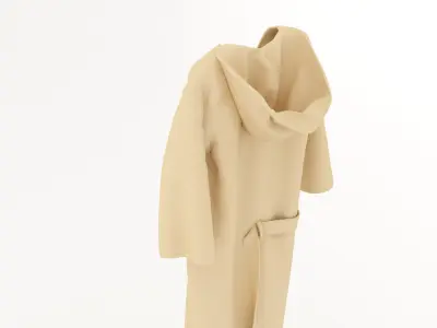 Hanging Dressing Gown Bathrobe 3D model