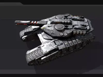 SF Tank  - MX1 Low-poly 3D model