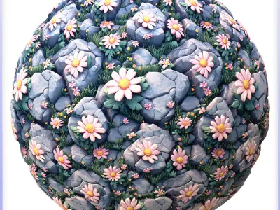 Stylized Stone Floor Seamless Texture Texture purchase