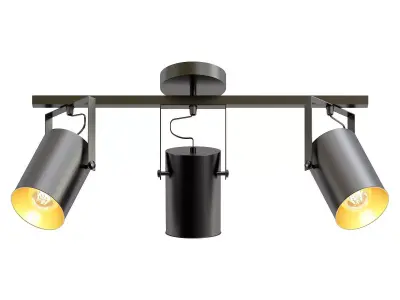 stilfort-neider-3015-02-03c track lighting fixture with three... 3D model