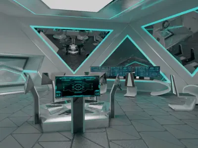 Sci-fi Futuristic Lab 3D model