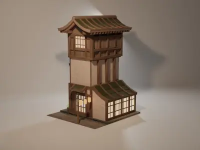 Japanese house collection 3D model