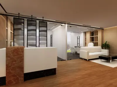 Office Interior 3D model 16