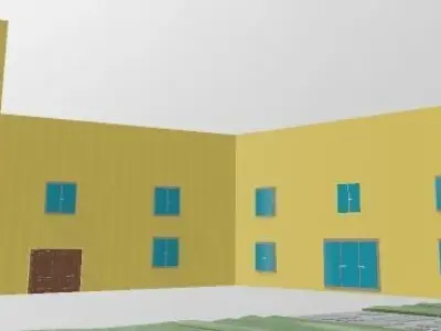 Big House Low-poly 3D model