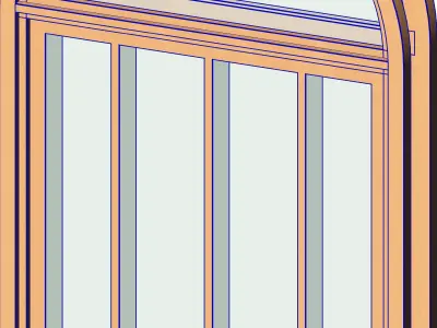 Arched Window 3D model