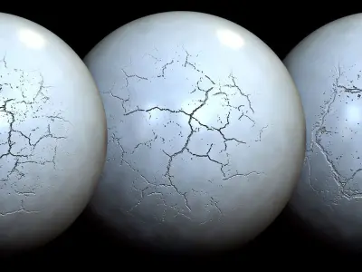 Crack VDM Brushes and Alpha Vol 2 Low-poly 3D model