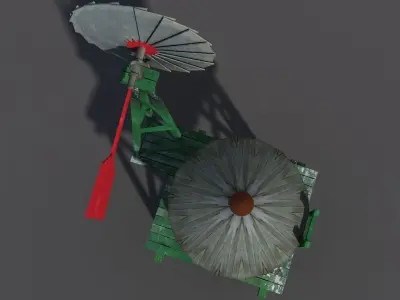 Water Tank 2 Low-poly 3D model