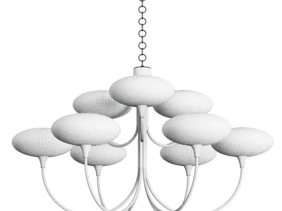 Chandelier SOLFEGGIO LARGE by Currey  Company 3D model