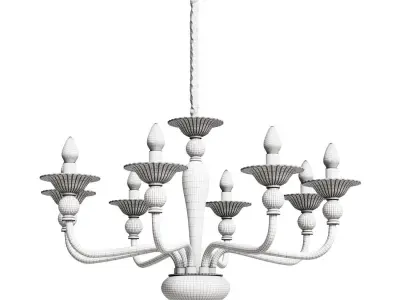 Pendant lamp ideal lux Casanova SP12 3D model