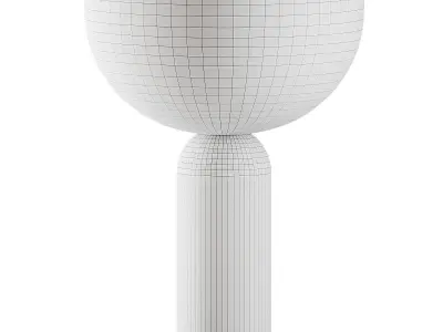 Kizu portable table lamp Grey marble from Muuto 3D model