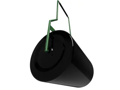 Lawn roller Low-poly 3D model