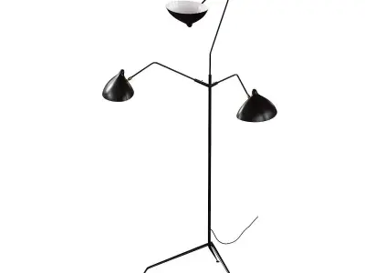 Lampadaire 3 Bras 3D model