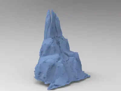 Alien Mothership rock shard 1  3D model