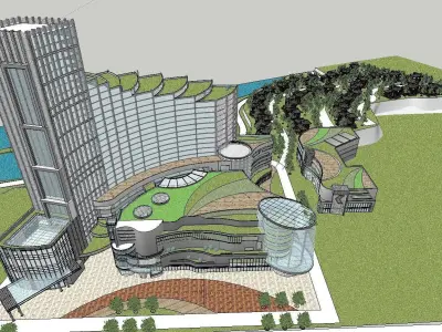 vacation spot-Resort-Fashion Leisure Hotel-0189 3D model