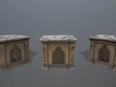 column Low-poly 3D model 6