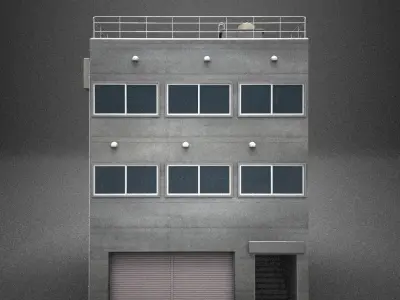 Japan building 12 model in Lightwave 3D 3D model