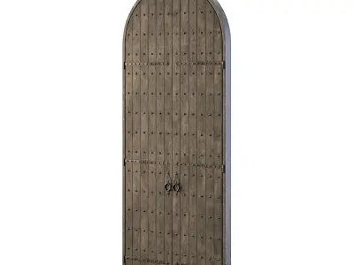 Dungeon Wooden Door 3D model