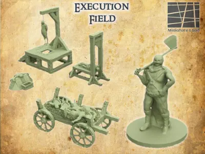 Execution Grounds  Tabletop Terrain 28 mm 3D print model