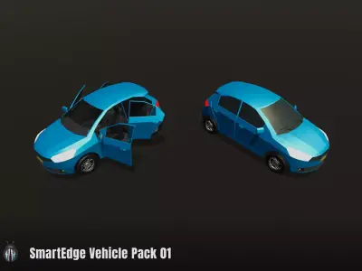 SmartEdge Vehicle Pack 01 Low-poly 3D model