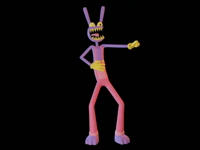 Jax - The Amazing Digital Circus Low-poly 3D model