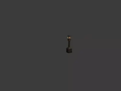 Simple street light  3D model