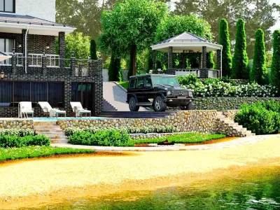 sea view cottage   3D model