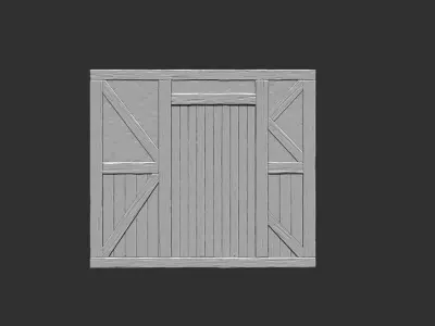 6 Medieval Wall Pack 3D model