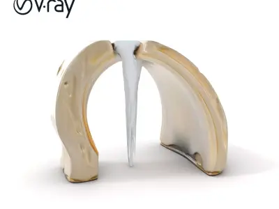 Waterfall Stone Arch Model Pack Low-poly 3D model