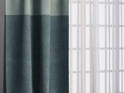 Curtains 03 3D model purchase