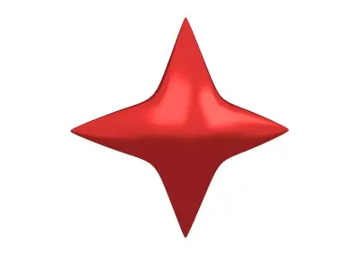 Sparkle v2 007 Low-poly 3D model