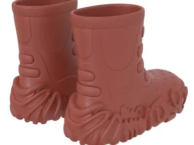 Crocs Boots FW24 Low-poly 3D model
